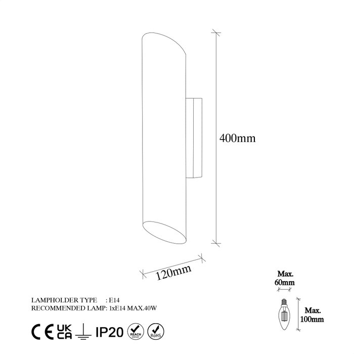 Opviq Cut - 11820 Lámpara de pared Negro y Oro Opviq Cut - 11820 Lámpara de pared Negro y Oro